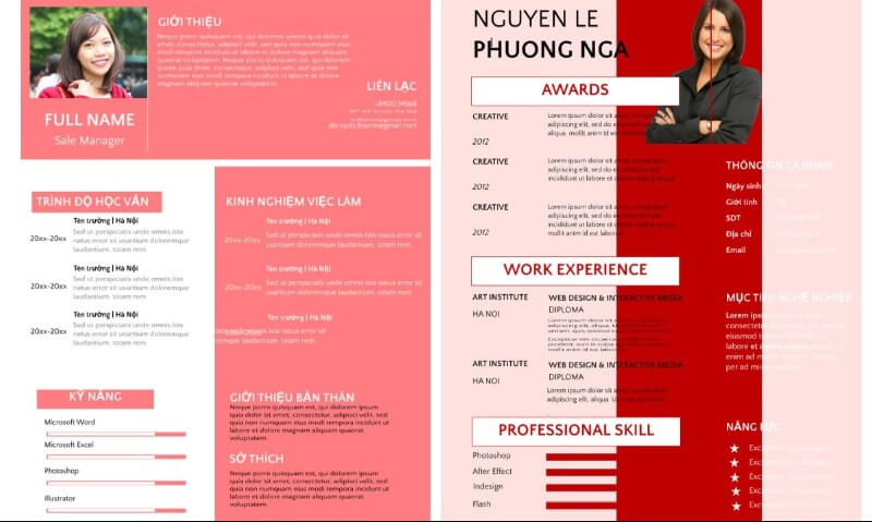 Danh sách mẫu CV độc đáo tại Topcv365