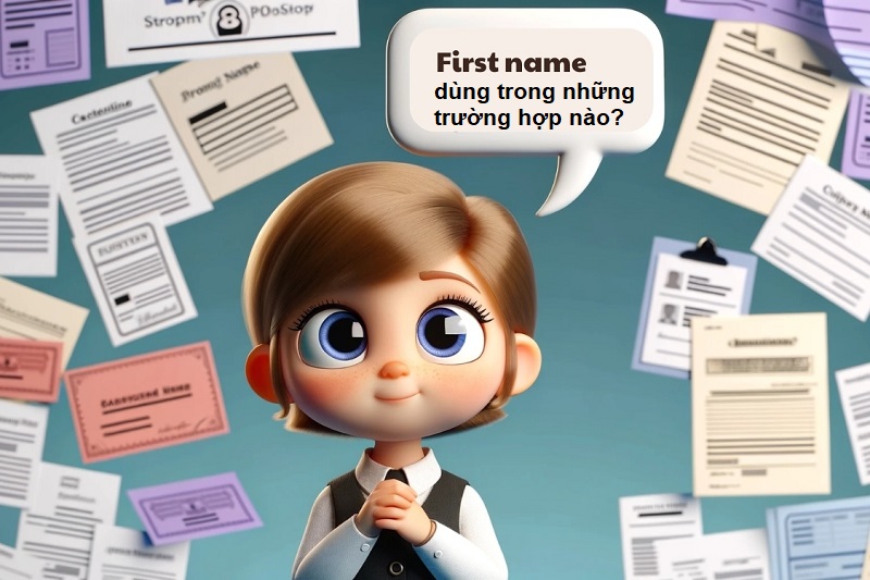 Các trường hợp cần điền first name