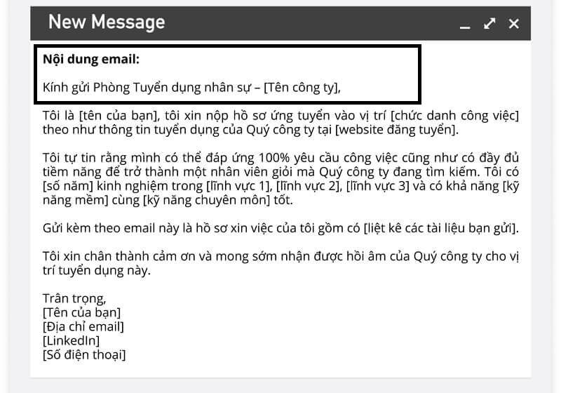 Mở đầu email