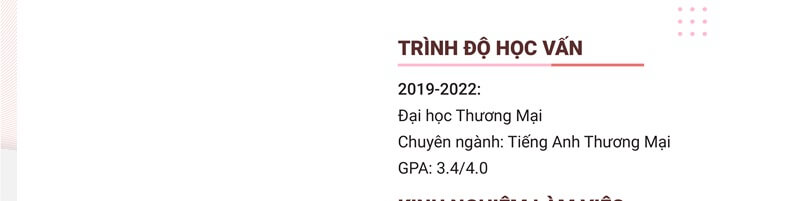 Trình Độ Học Vấn