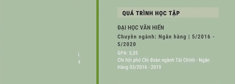 Trình Độ Học Vấn