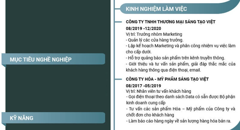 Kinh Nghiệm Làm Việc