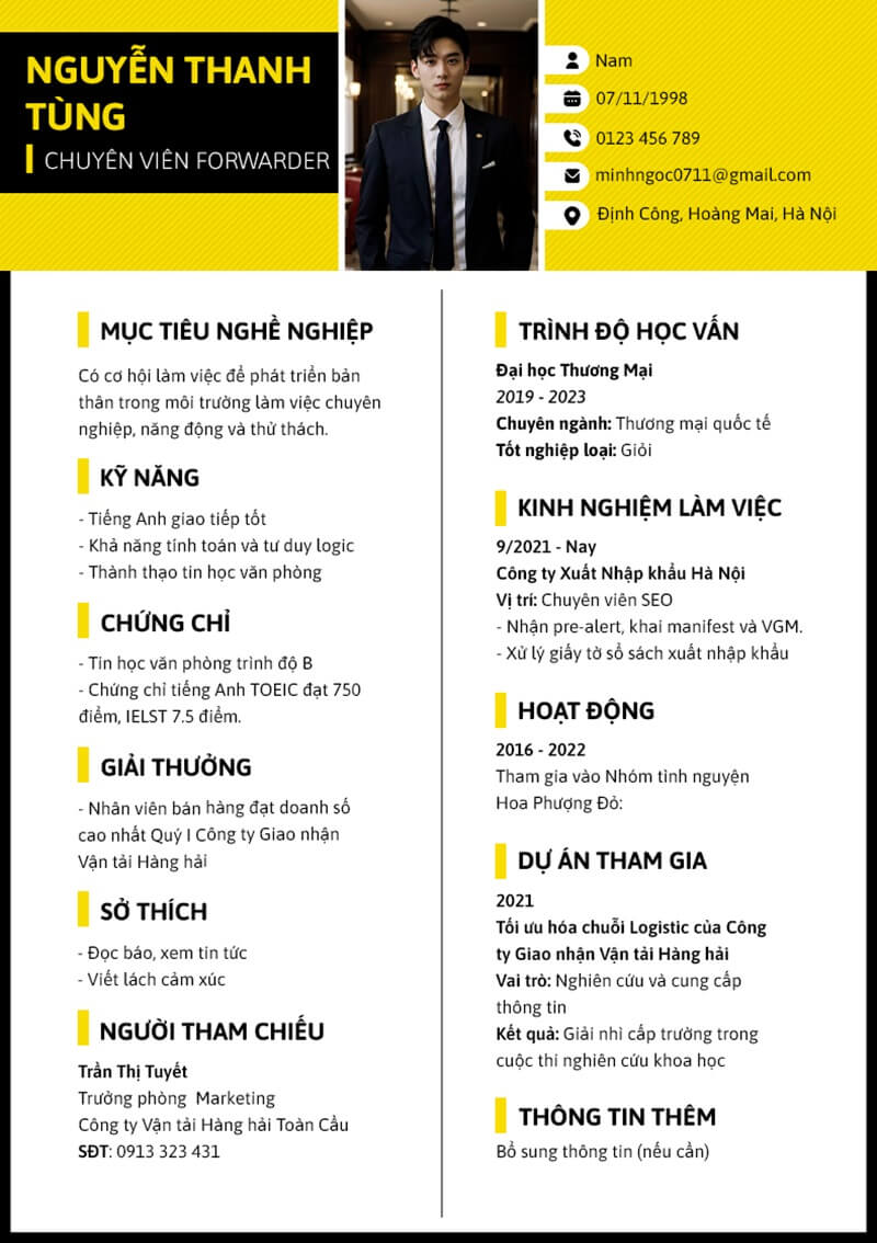 Hình thức của CV ngành Logistic cần đáp ứng những điều kiện gì?