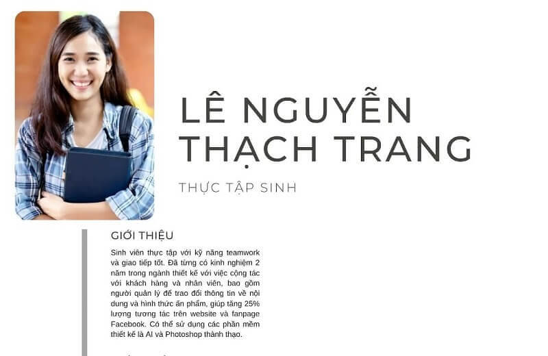 Trình bày kinh nghiệm và kỹ năng chuyên môn nổi bật
